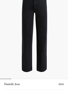 KHAITE Black Straight-Leg Women’s Jeans